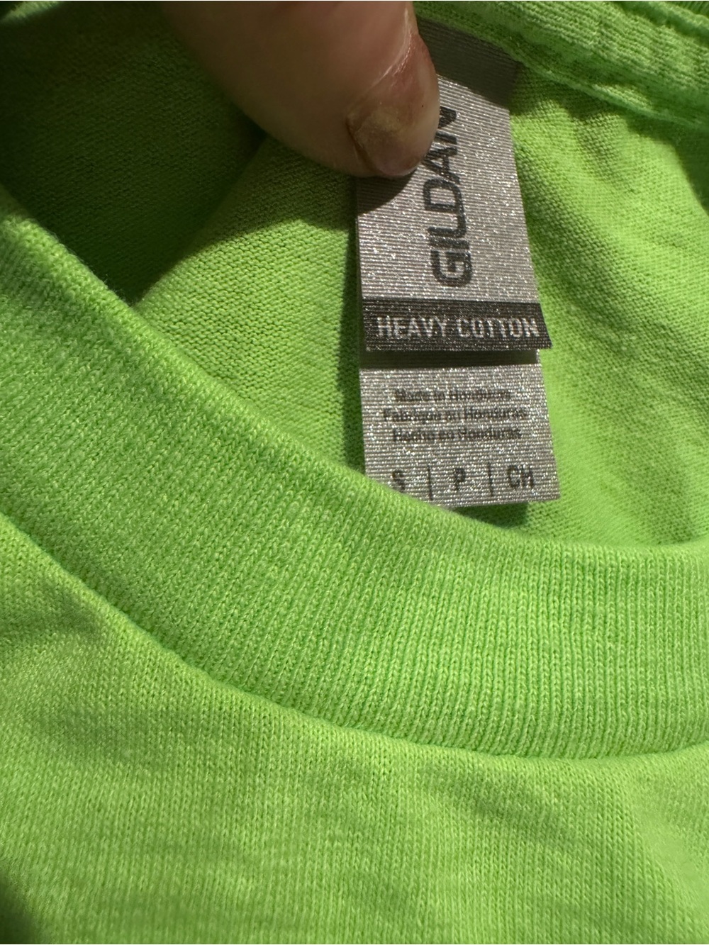 Gildan Neon Green Short-Sleeve T-Shirt with Black Skull Helmet Graphic - Picture 3 of 4